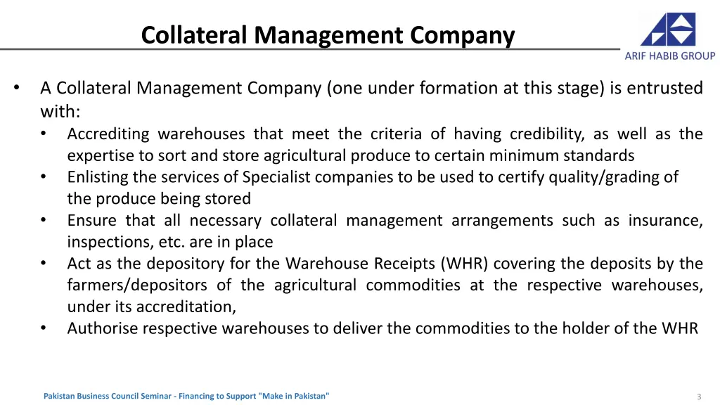 collateral management company