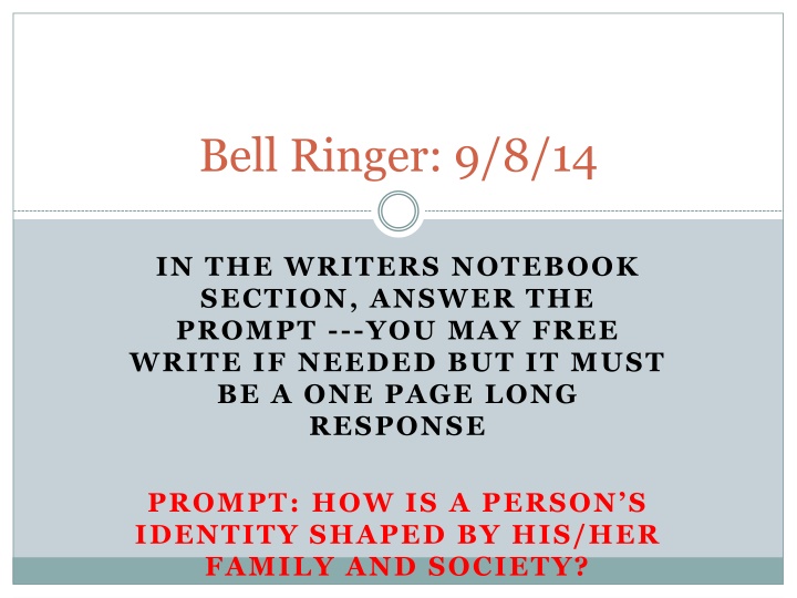 bell ringer 9 8 14