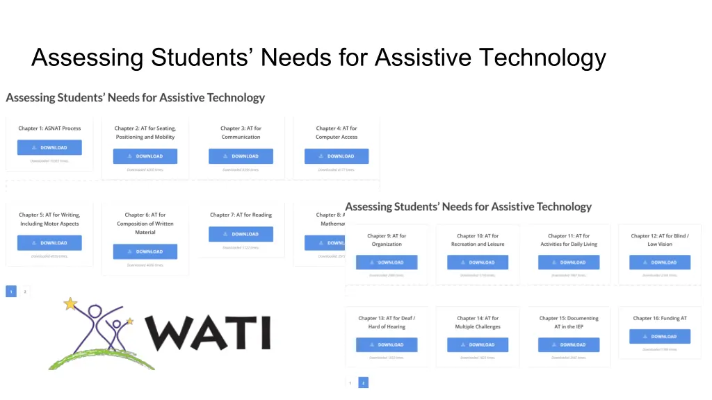 assessing students needs for assistive technology