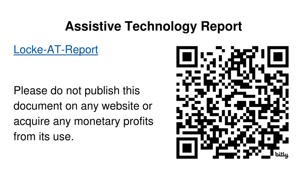 assistive technology report 1