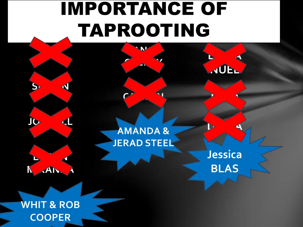 importance of taprooting