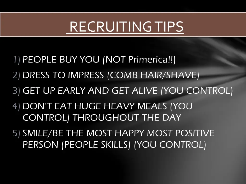 recruiting tips