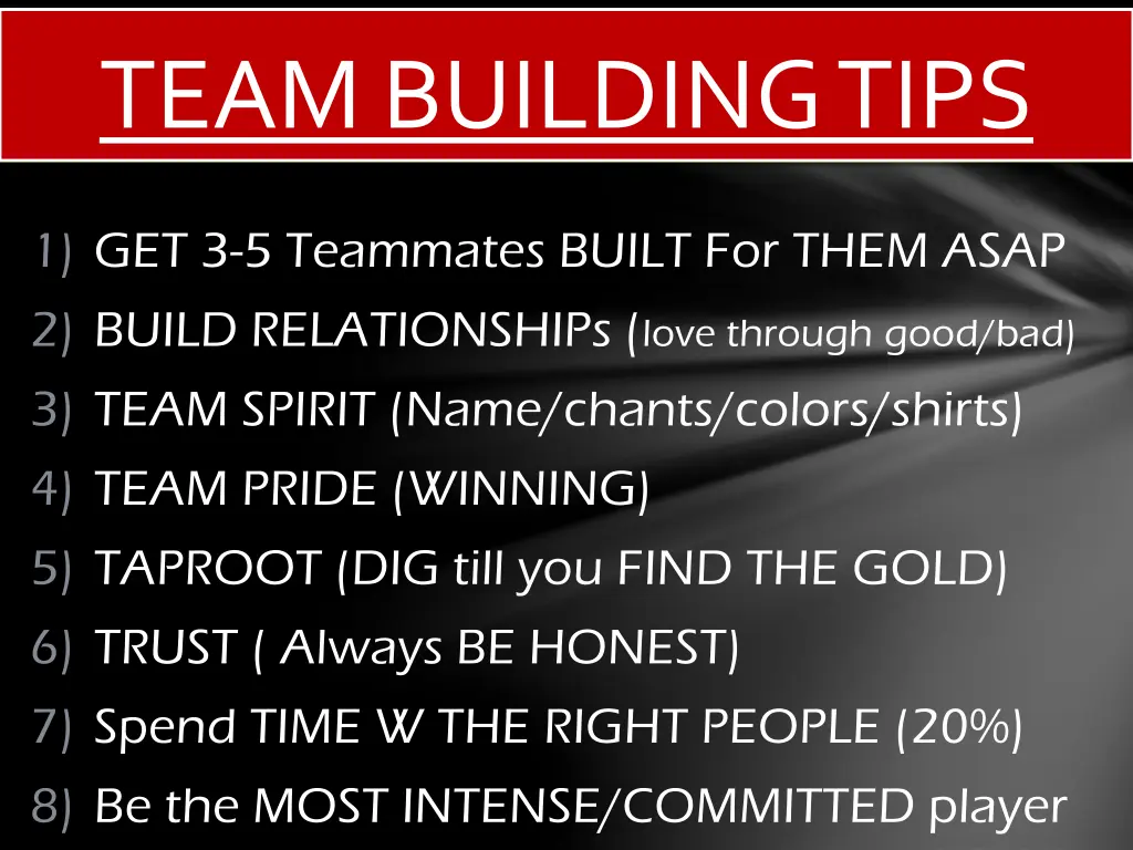 team building tips