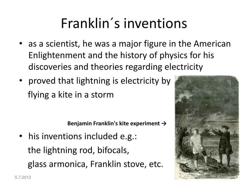 franklin s inventions