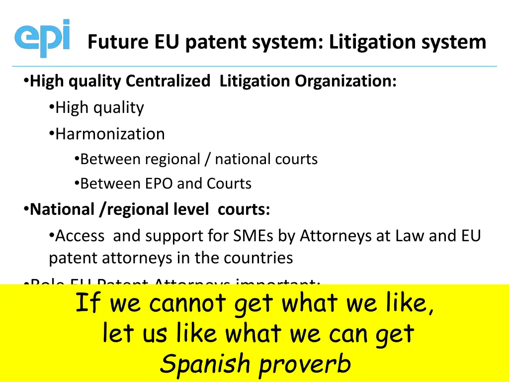 future eu patent system litigation system