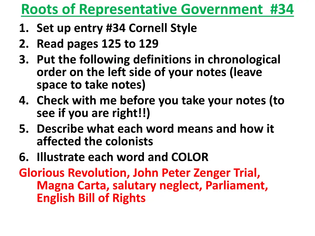 roots of representative government