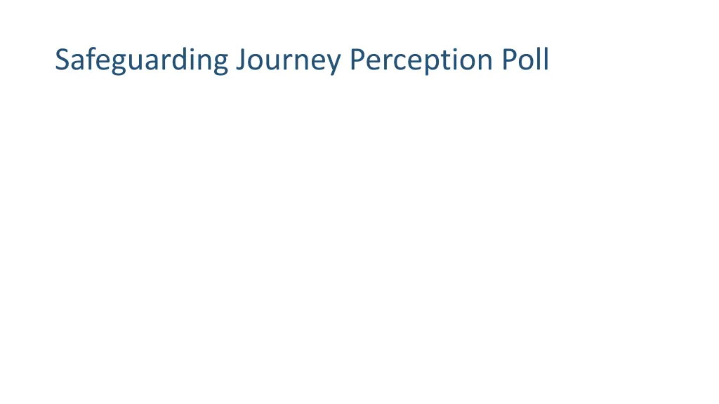 safeguarding journey perception poll