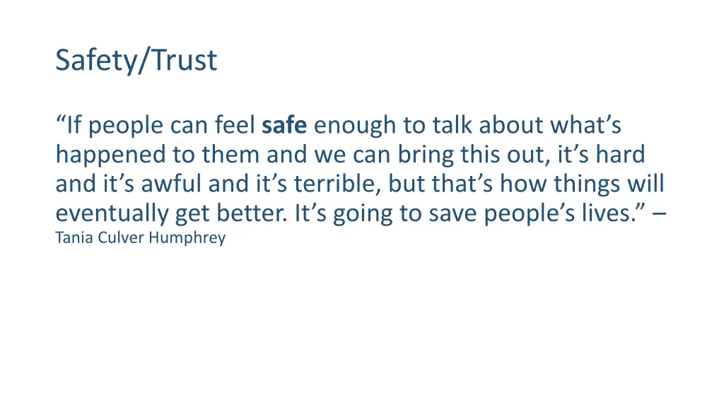 safety trust