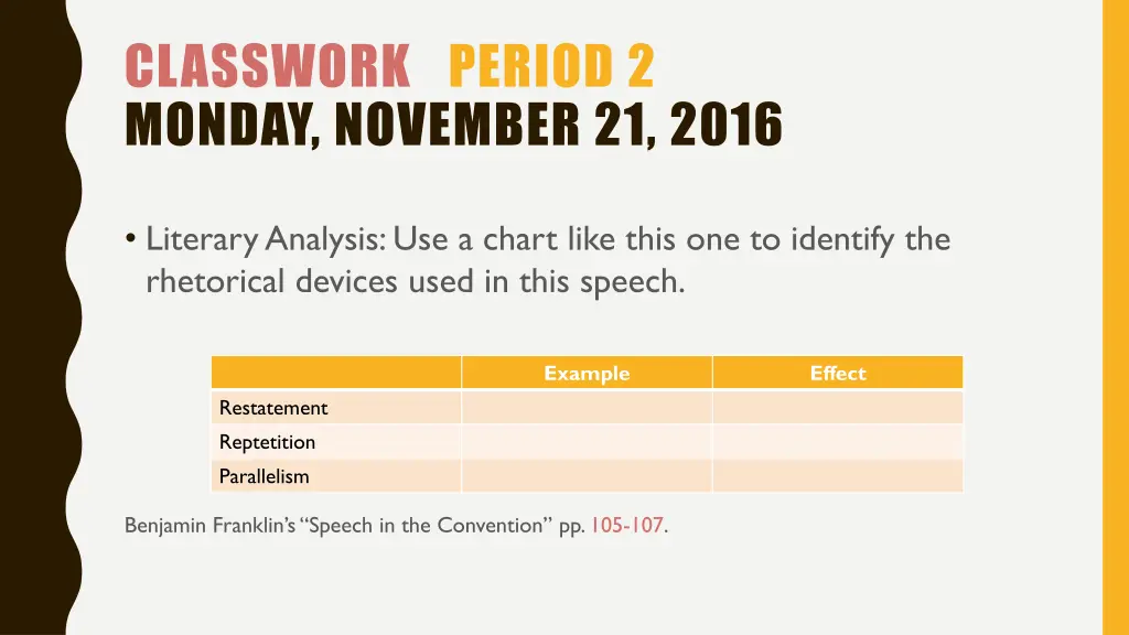 classwork period 2 monday november 21 2016 1