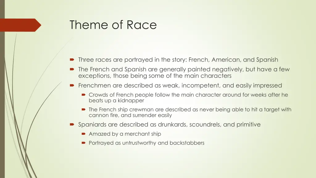 theme of race