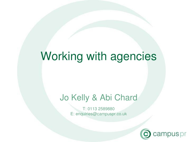 working with agencies