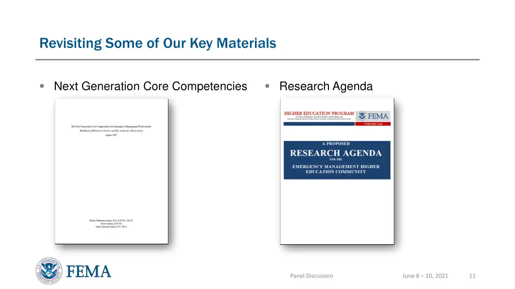 revisiting some of our key materials