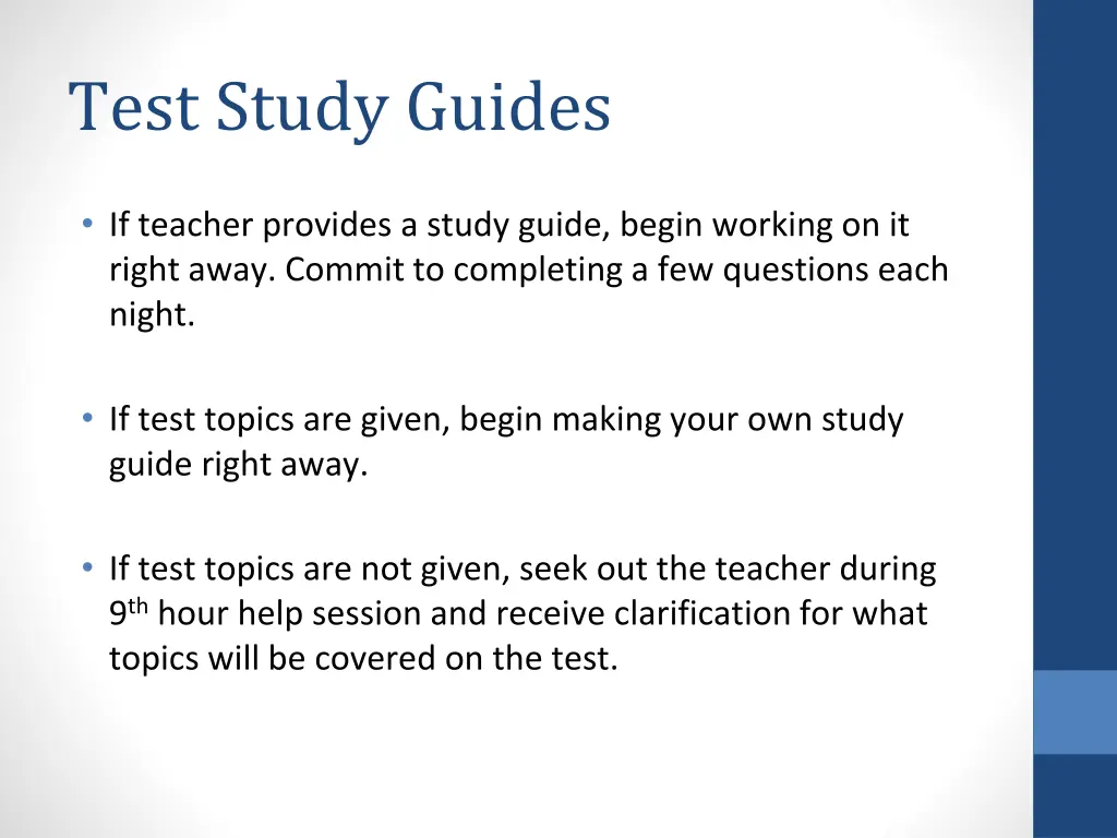 test study guides