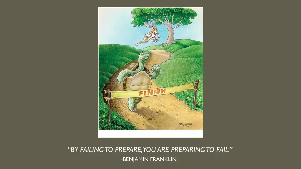 by failing to prepare you are preparing to fail