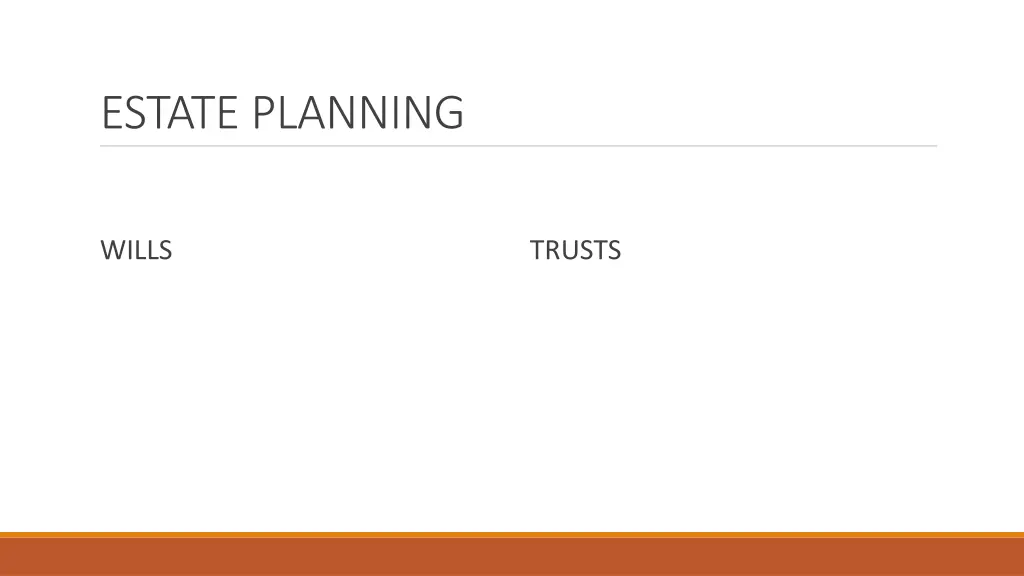 estate planning