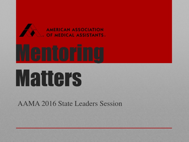 mentoring matters