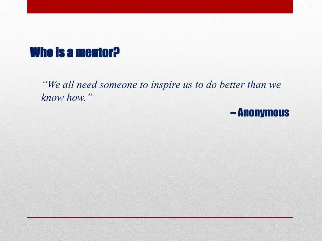 who is a mentor who is a mentor