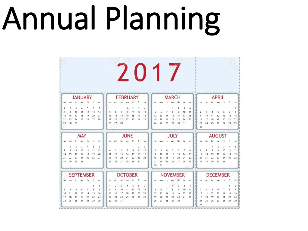 annual planning annual planning