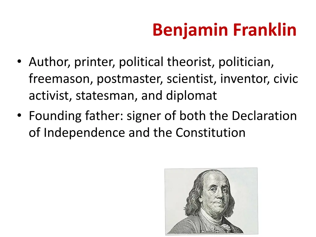 benjamin franklin