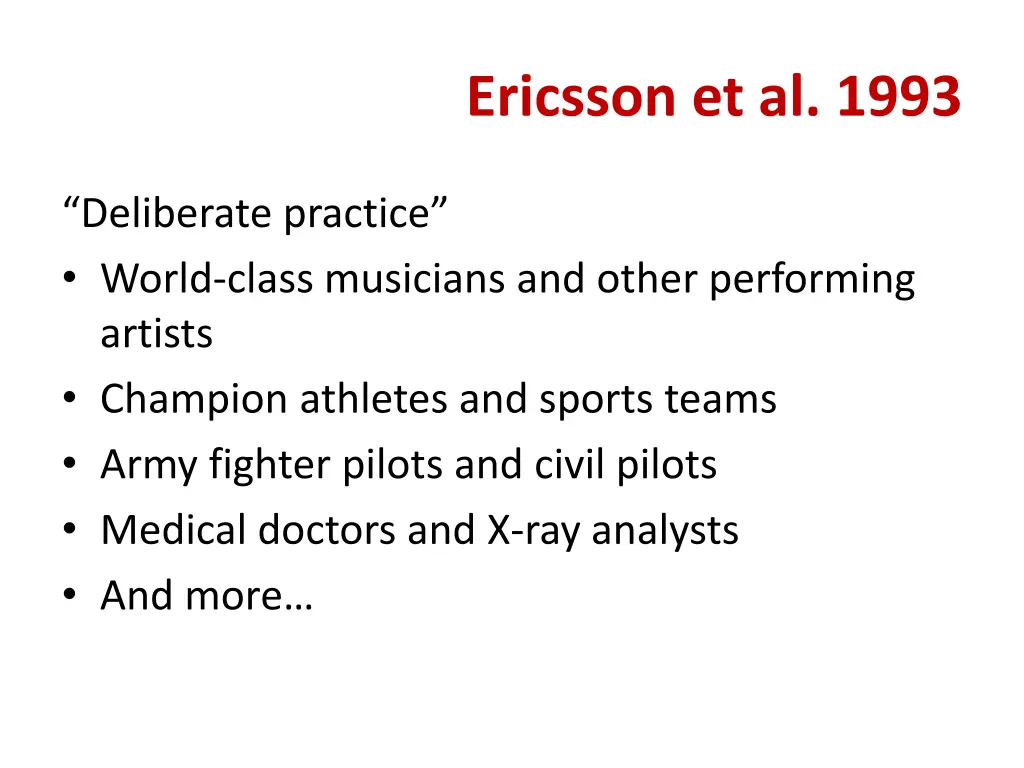 ericsson et al 1993