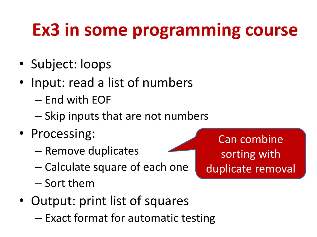 ex3 in some programming course 3