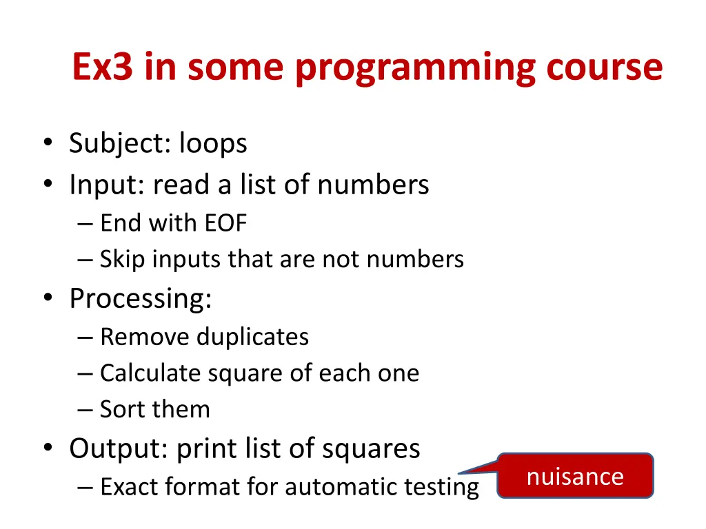 ex3 in some programming course 4