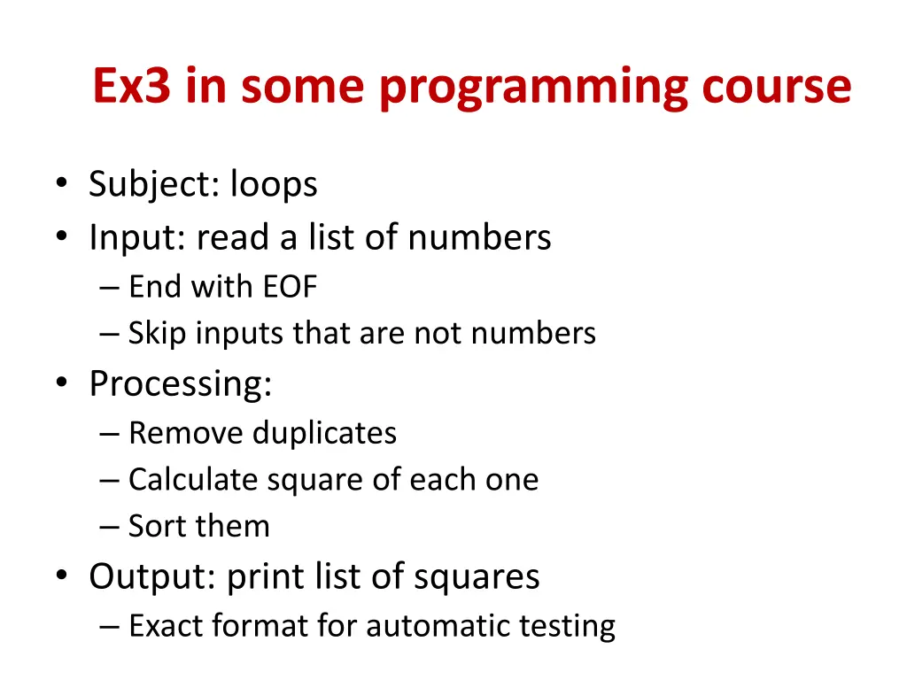 ex3 in some programming course