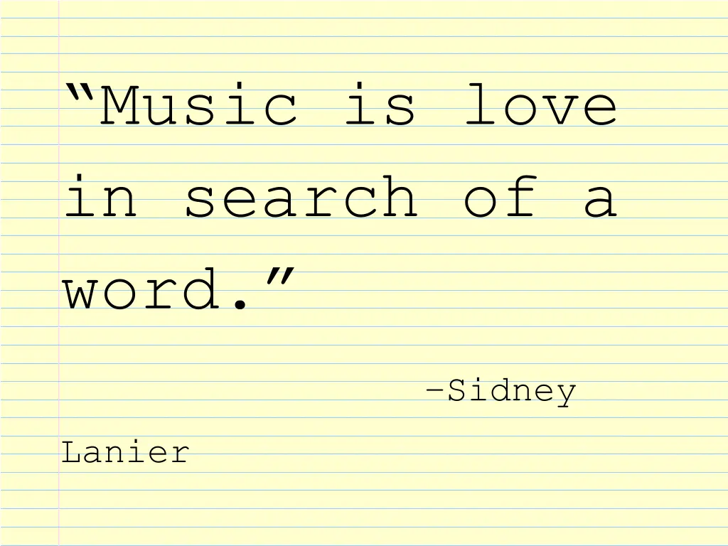 music is love in search of a word