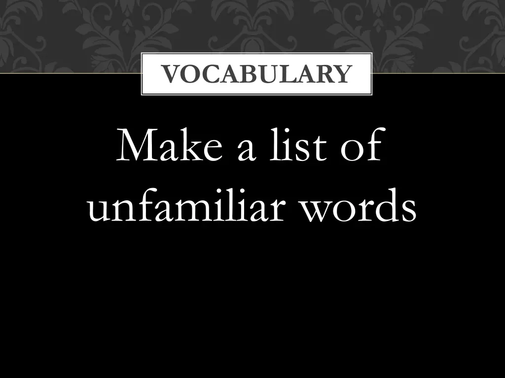 vocabulary