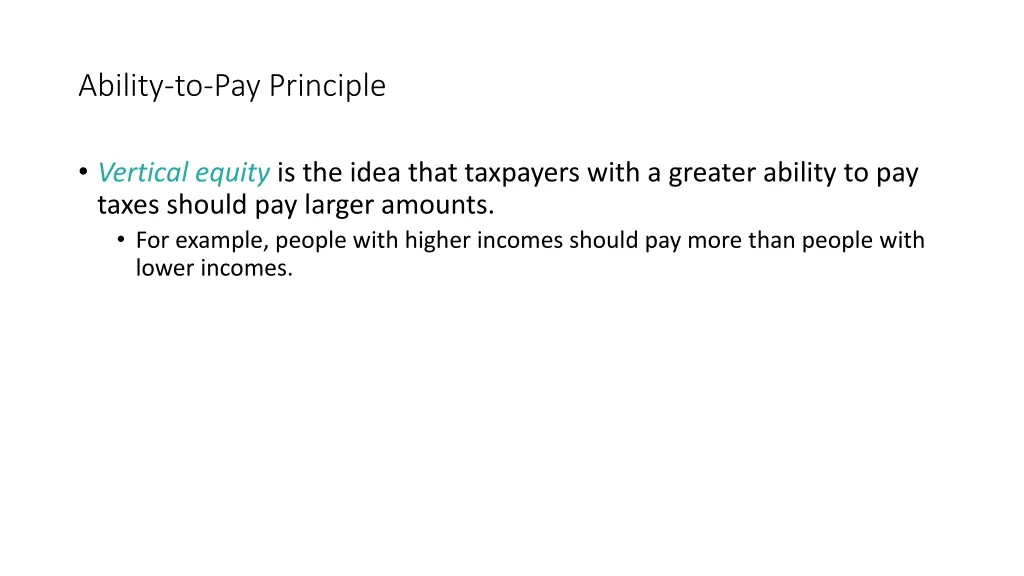 ability to pay principle 1