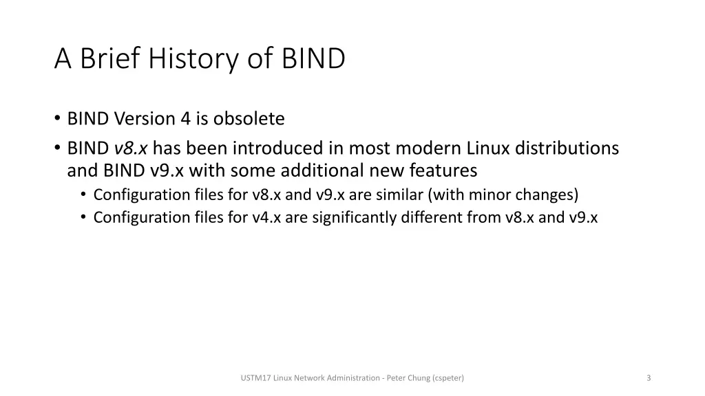 a brief history of bind