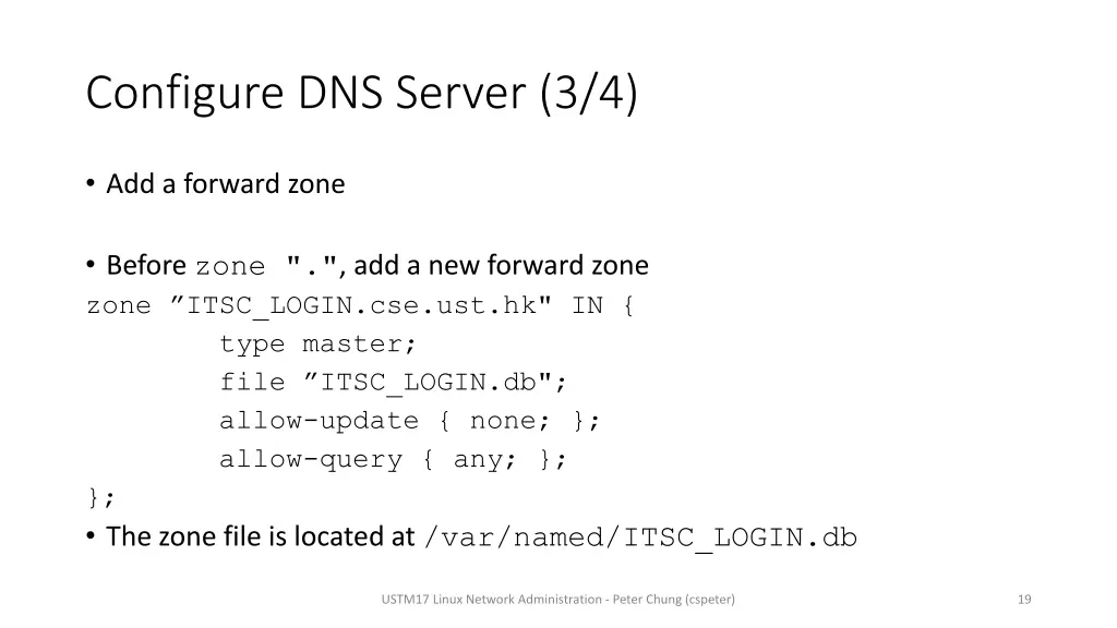 configure dns server 3 4