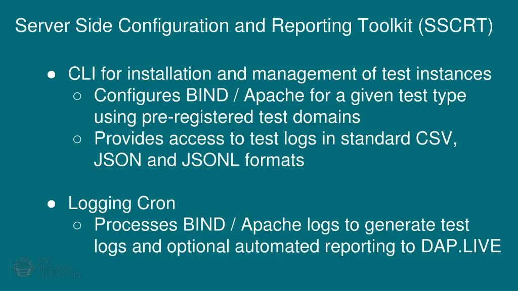 server side configuration and reporting toolkit 1