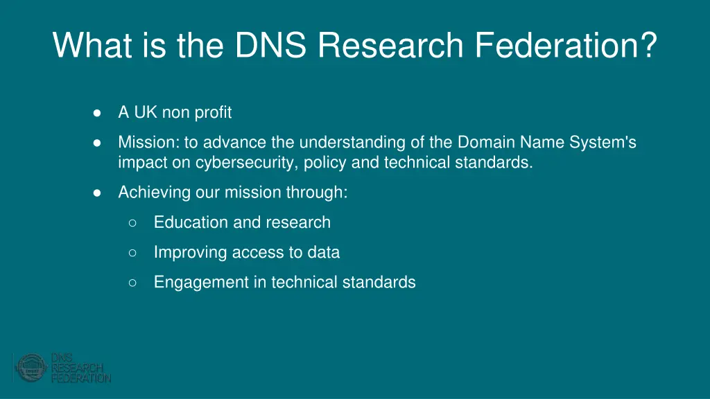 what is the dns research federation