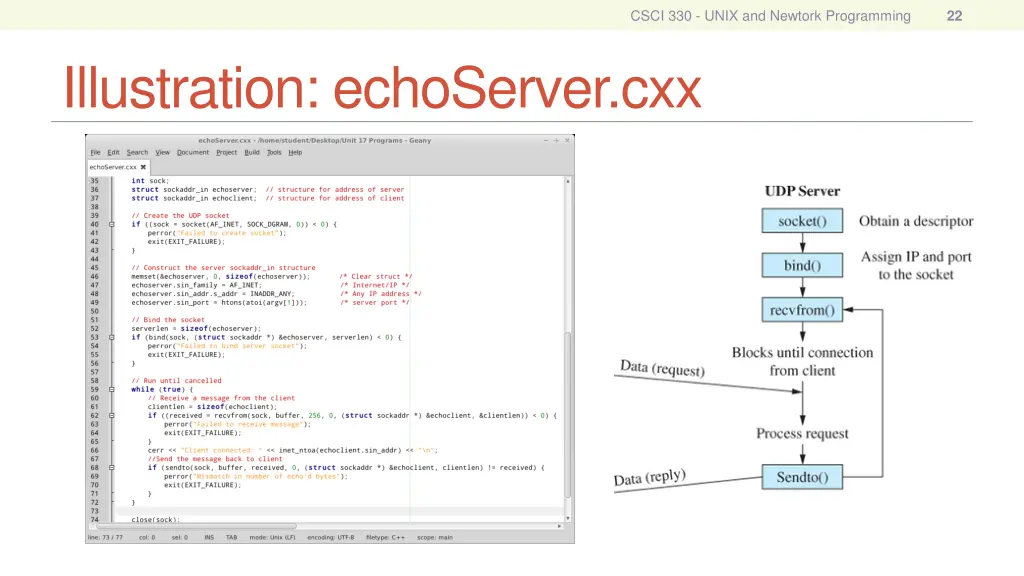 csci 330 unix and newtork programming 20