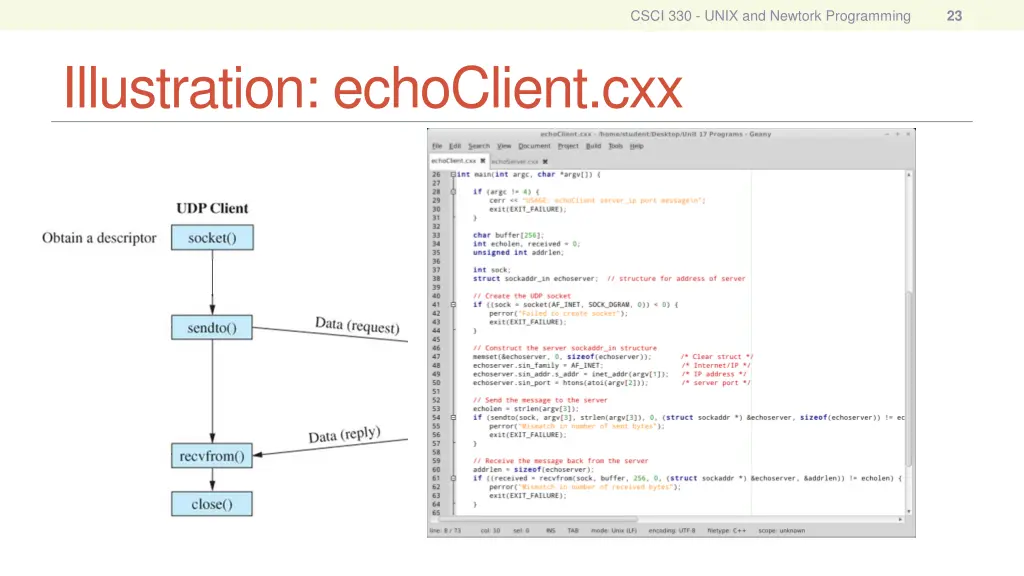 csci 330 unix and newtork programming 21