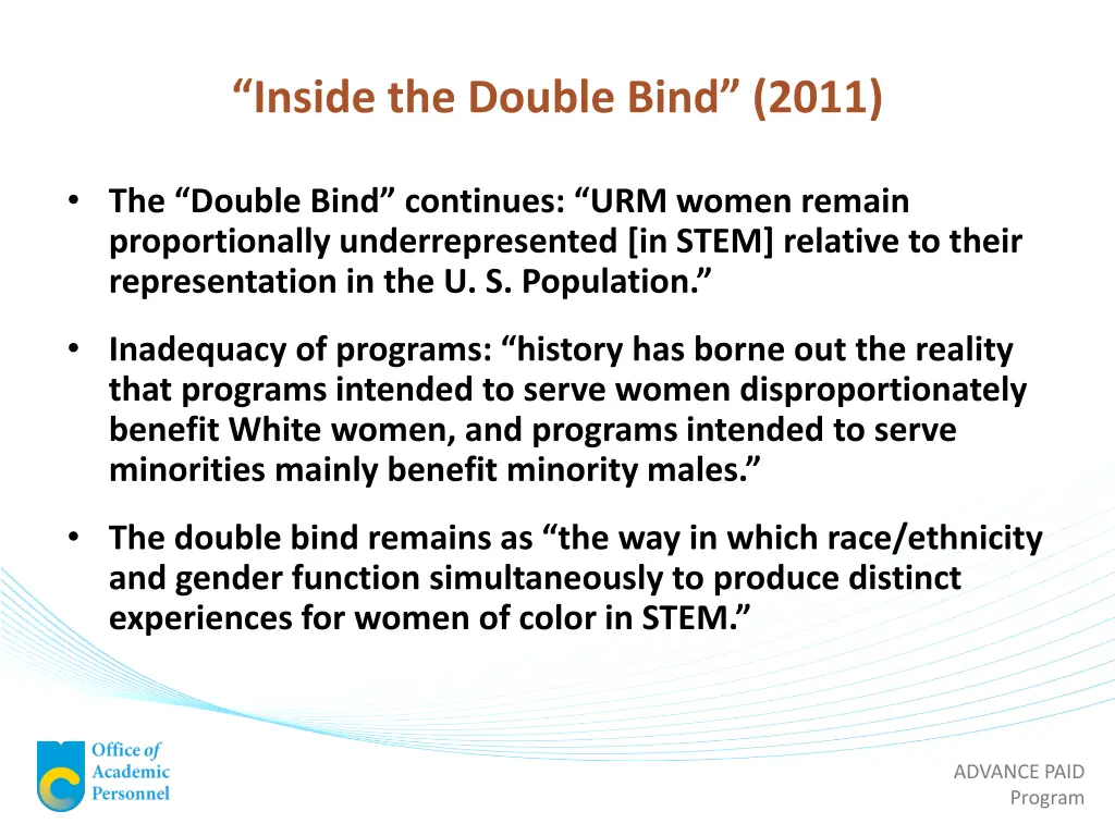 inside the double bind 2011