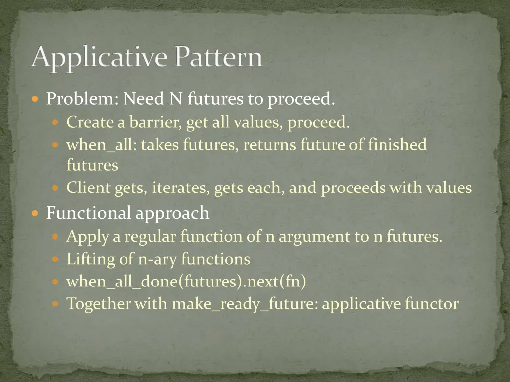 applicative pattern