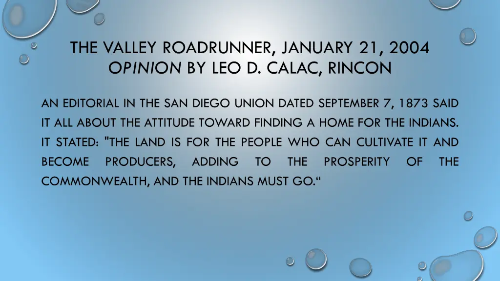 the valley roadrunner january 21 2004 opinion