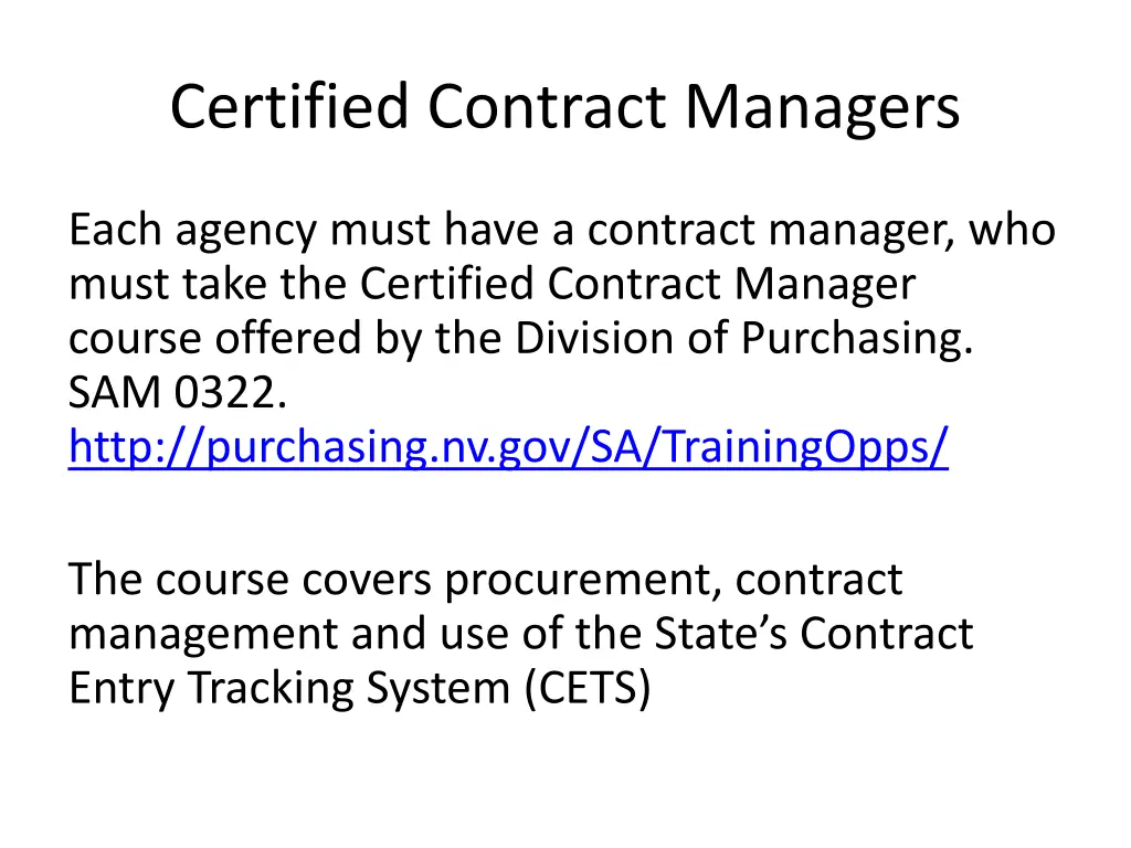 certified contract managers