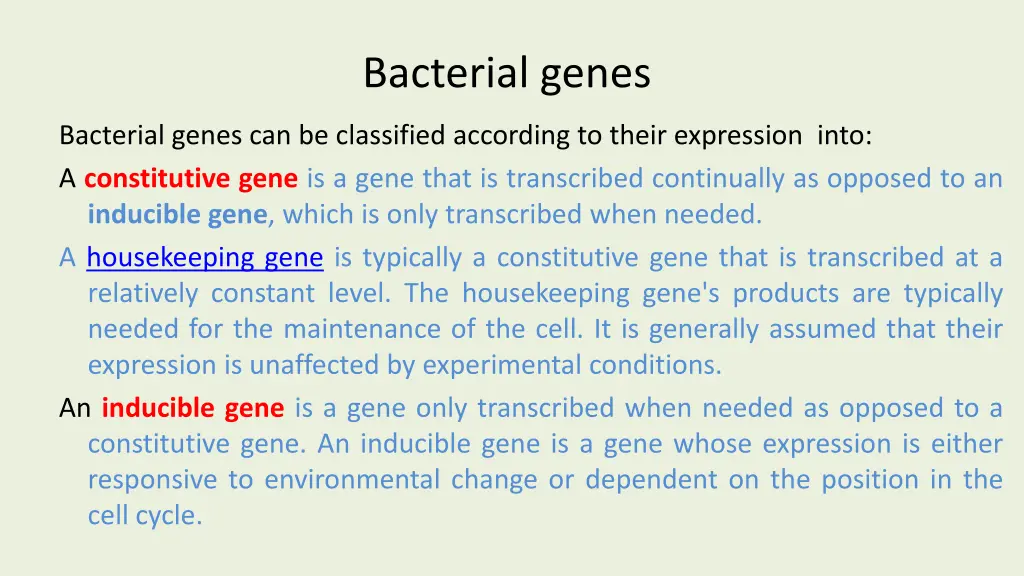 bacterial genes