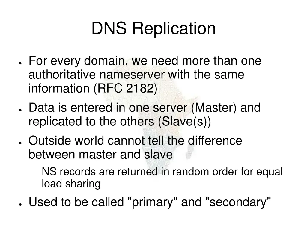 dns replication