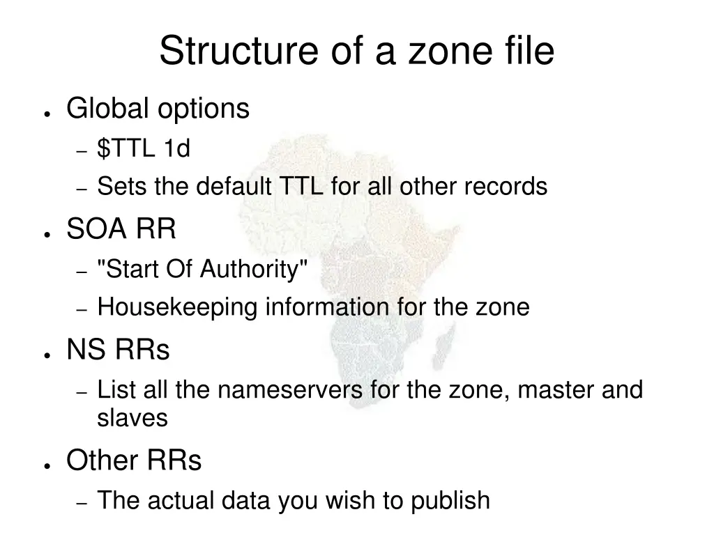 structure of a zone file