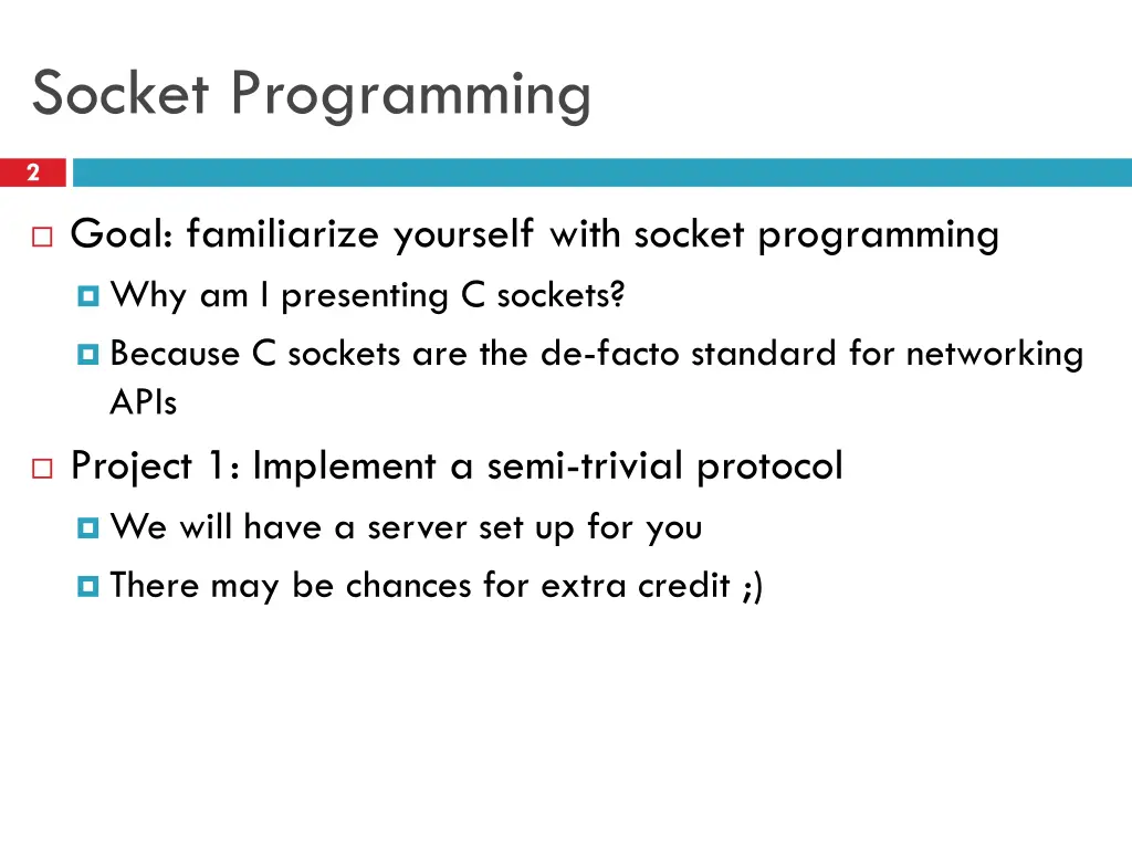 socket programming