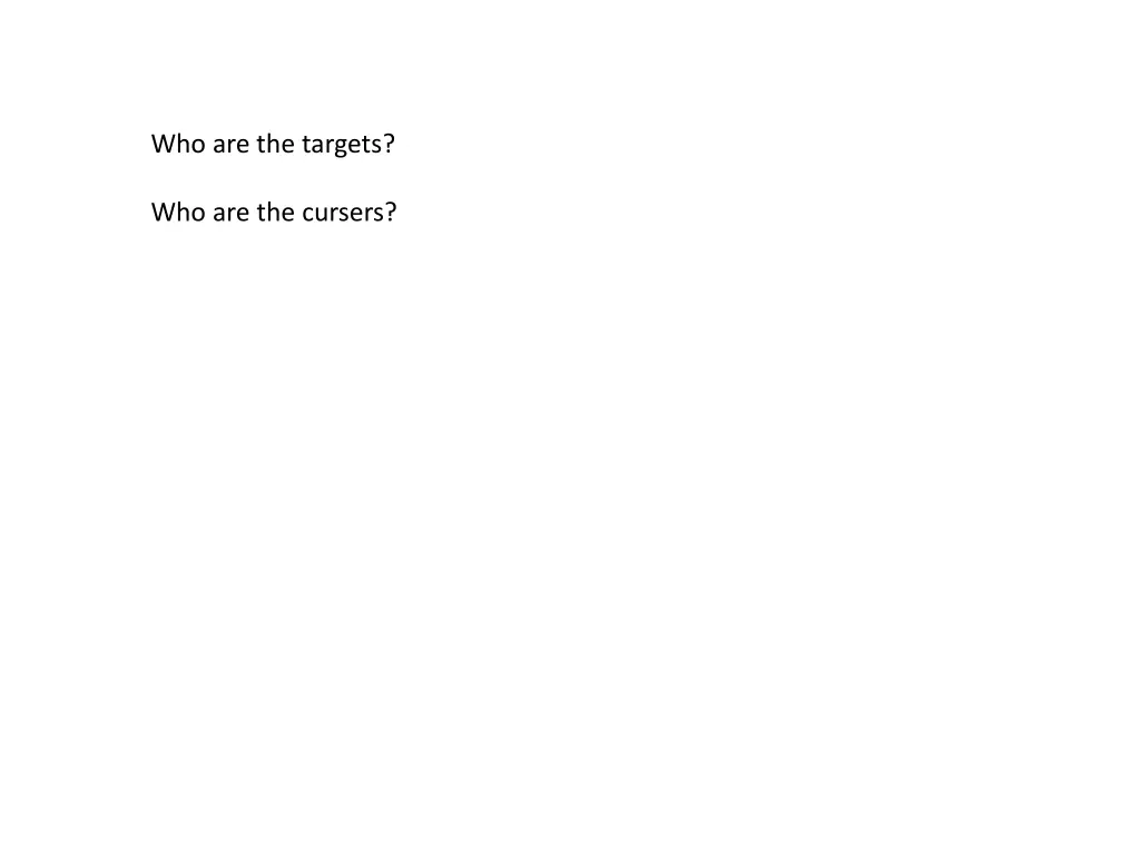 who are the targets