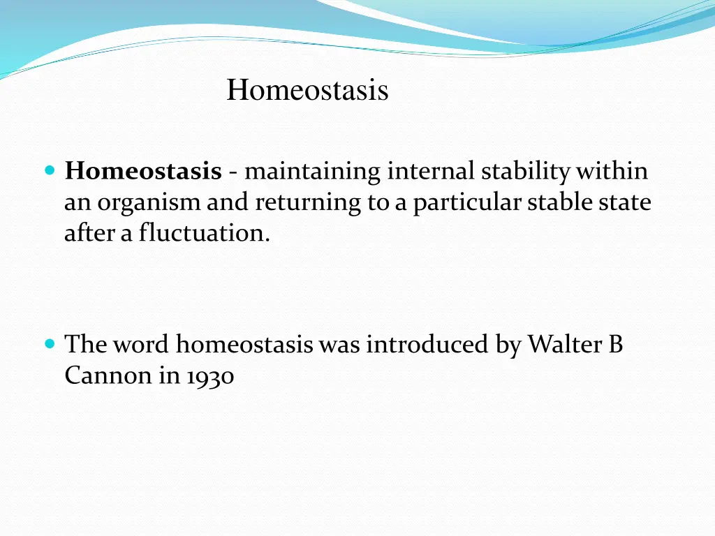 homeostasis