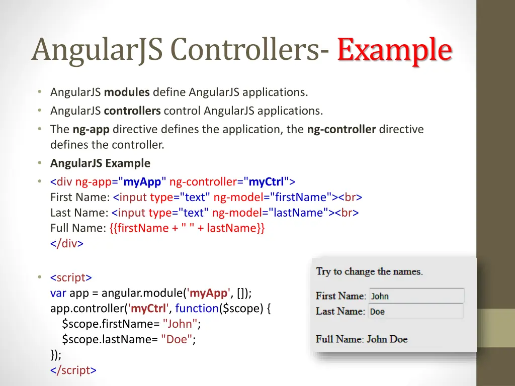 angularjs controllers example