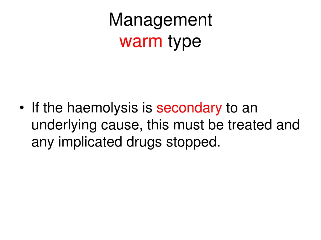 management warm type