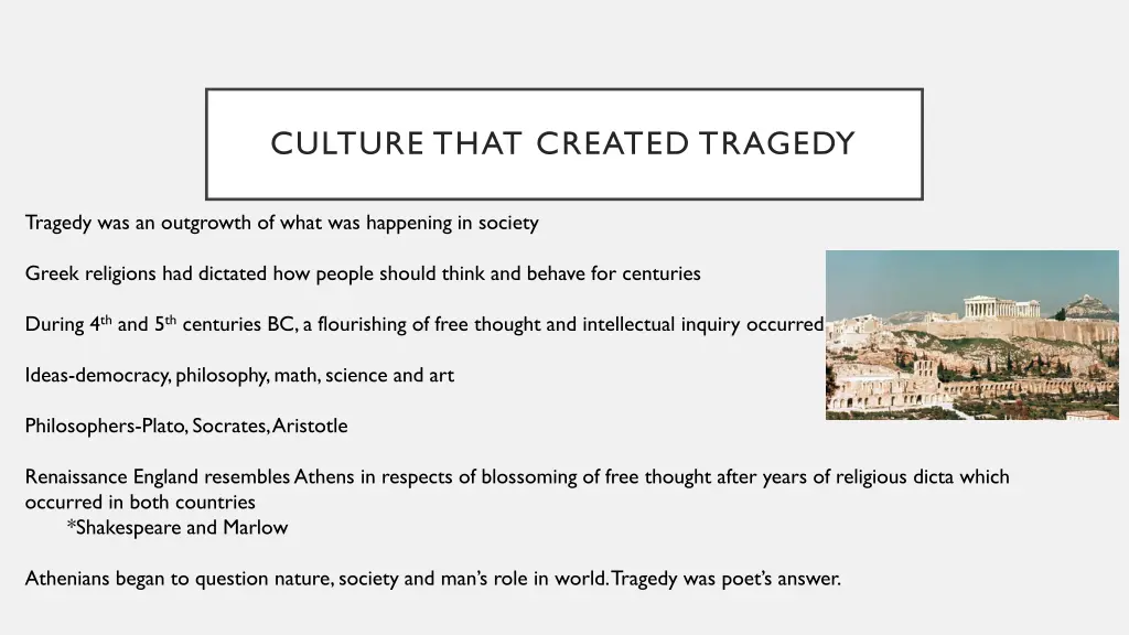 culture that created tragedy