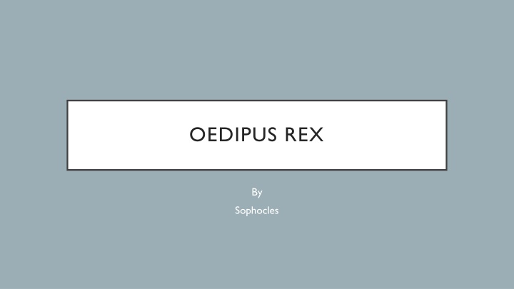 oedipus rex